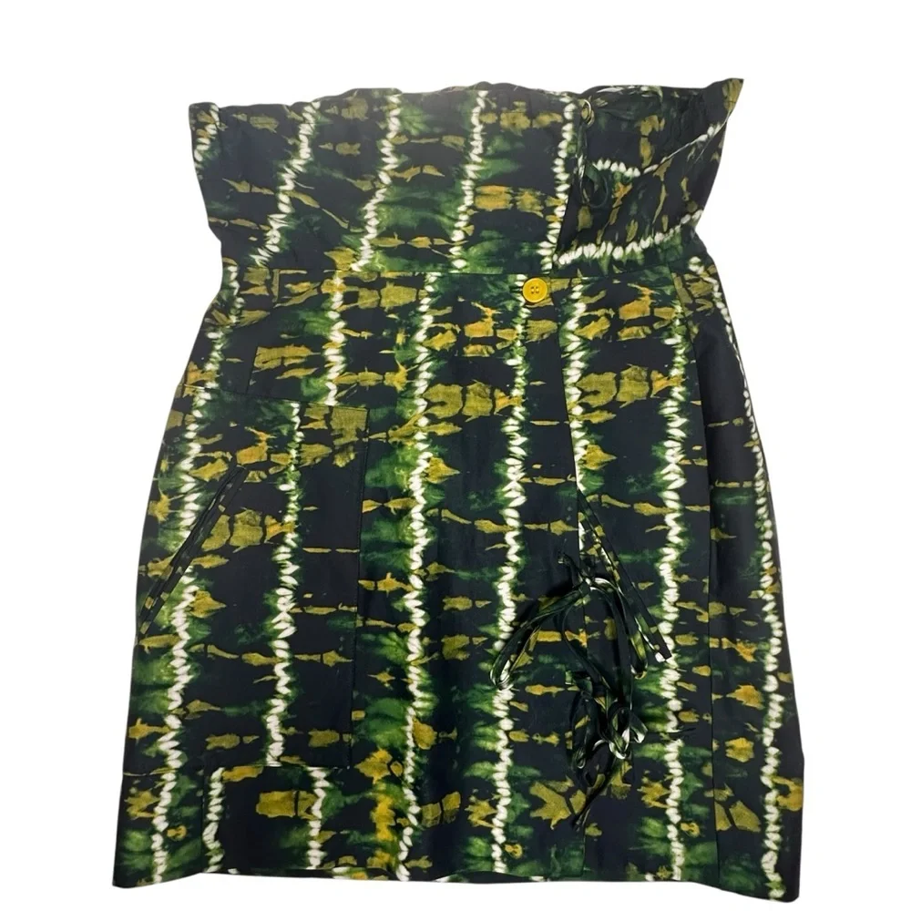 NWT Altuzarra Hilaree TieDyed Stretch Cotton Mini Skirt FR 38